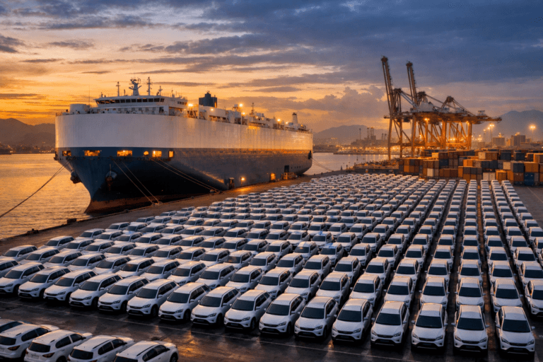 BYD Sealion 7: navio descarrega elétricos chineses em porto brasileiro após saída de linha na China