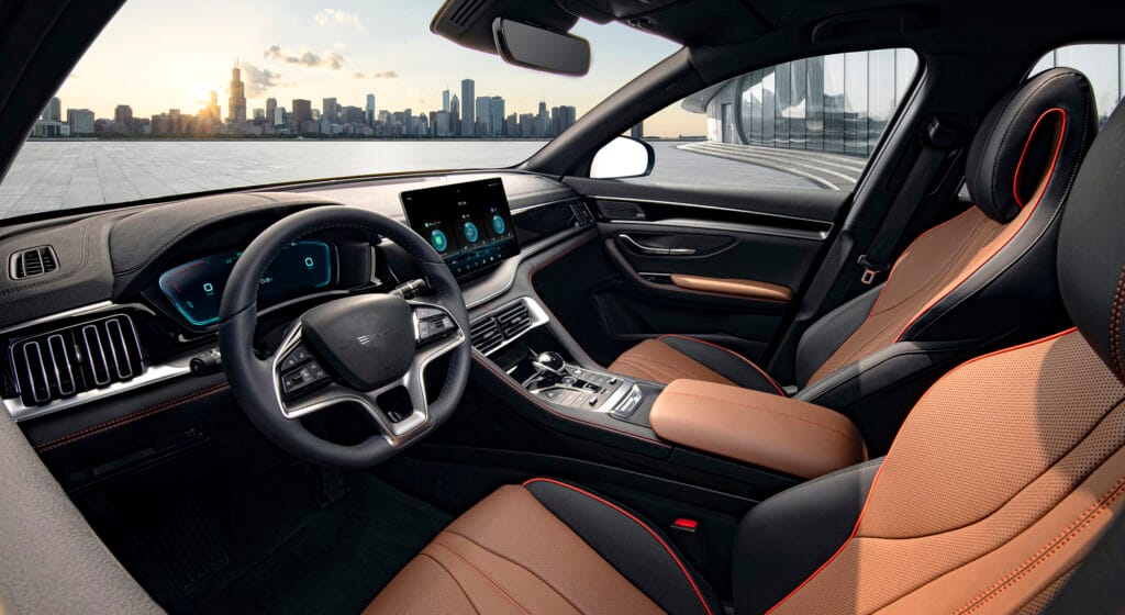 Carro híbrido ou elétrico: painel e multimídia do BYD Song Plus