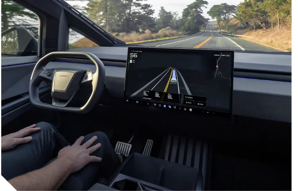 Painel do FSD Supervised da Tesla, relacionado ao limpador a laser da Tesla